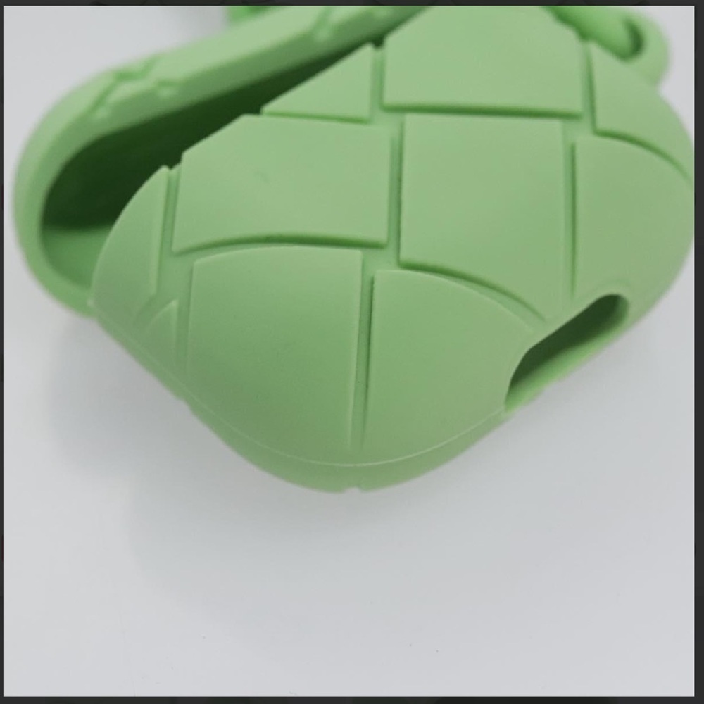 BOTTEGA VENETA Airpods case Shoulder Bag rubber Green NWOT - Picture 12 of 15